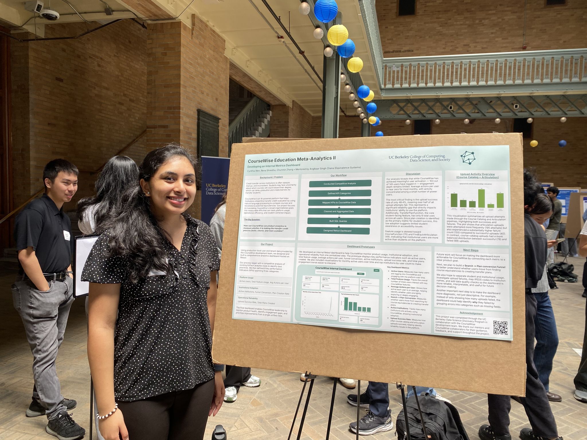DS Discovery Symposium - Rena presenting CourseWise poster